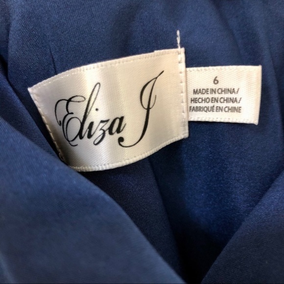 ELIZA J Ruched One-shoulder Midi Dress size 6 - Picture 7 of 8